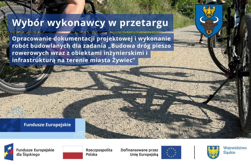 Żywiec coraz bliżej nowych tras pieszo-rowerowych – wyłoniono wykonawcę inwestycji